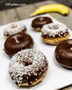 Baked banana bread donuts gluten free